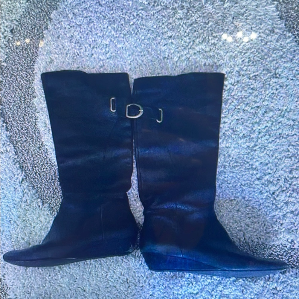 Nocona Black Heeled Boots